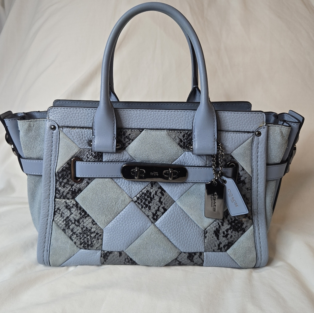 Coach Patchwork Swagger with Gunmetal Hardware